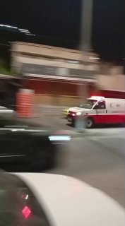 בעקבות רכב הסהר האדום הפלסטיני לעבר הפיגוע ברחוב ירושלים מזרחית לשכם.