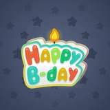 B-Day Candle #33