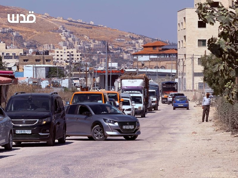 משבר תעבורתי קשה לאחר סגירת הכיבוש את מחסום עוורתא בשכם