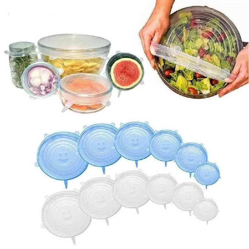 پخش عمده چیان: ❤️✔️✅ درپوش محافظ سیلیکونی ظروف ، میوه و مواد غذایی اصلی چین 🇨🇳مناسب بسته بندی انواع مختلف مواد غذایی ، قابل استفاده در