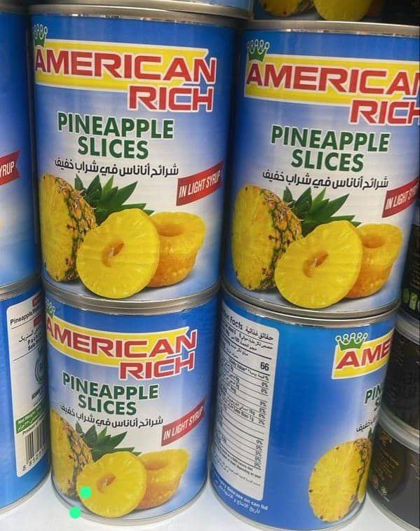 ارزانسرای هیمن1: 💥ارزانسرای هیمن1🔥کمپوت آناناس تایلندی آمریکن رایت✅خارجی و اصل✅وزن 700 گرم✅کارتن 24 عددی🔹کیفیت بی نهایت عالی و ضمانتی#روغ