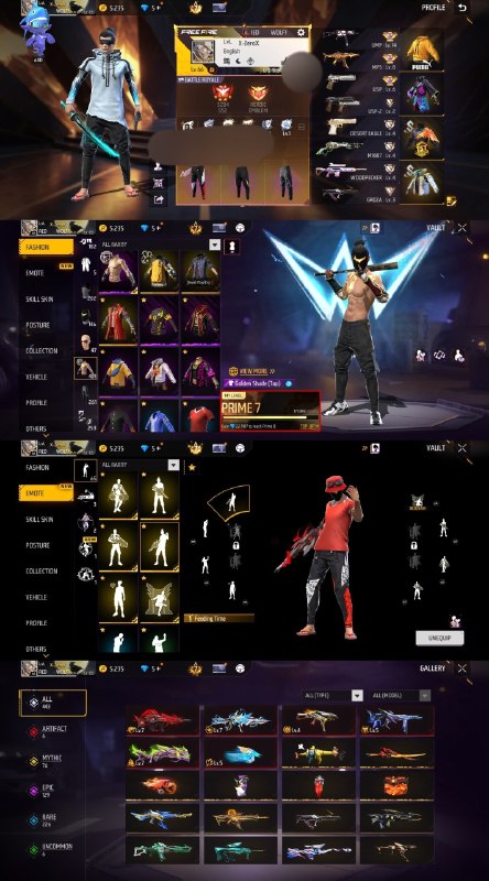 دنیای اکانت فری فایر freefire: 25700. Gh