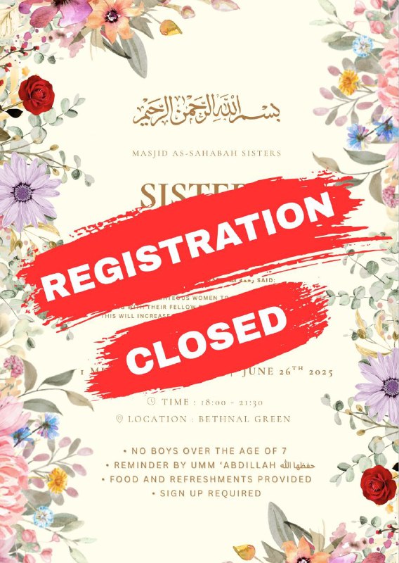 Registration Closed 