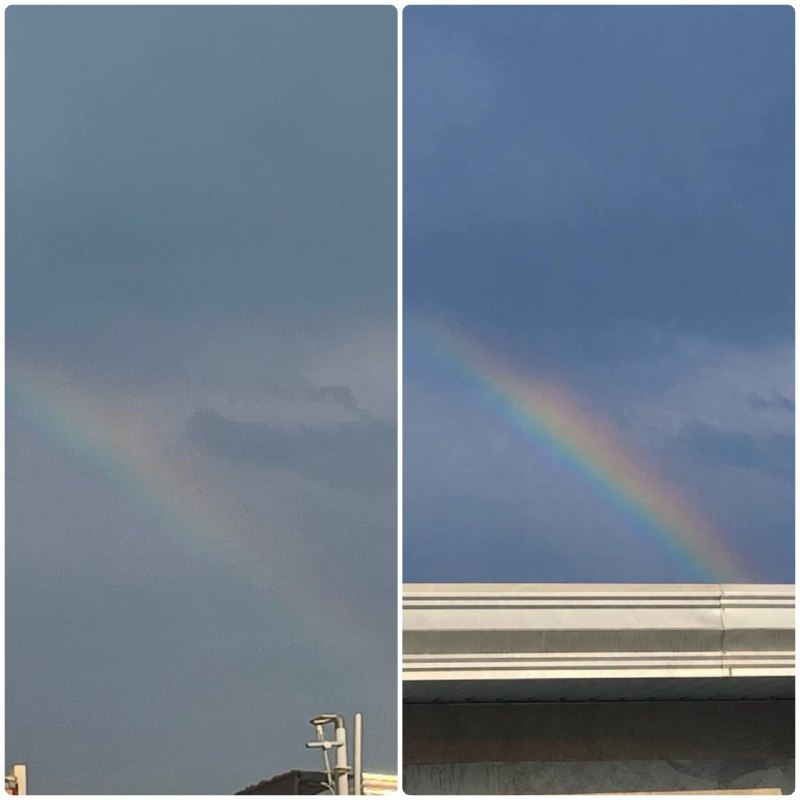 هواشناسی مستقل استان مازندران | BABOLSARFORECA.RZB.IR: #تصاویر_آب_و_هوایی🌈 تشکیل رنگین کمان در روستا گلورد کوچک نکا ، قائمشهر و ساری - دقایقی پیش :🖋ارسالی : محمود از بهشهر ، م