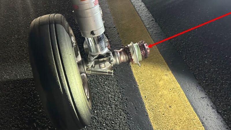 Nose landing gear and tire broke off as Frontier Airlines flight from Orlando attempted landing, NTSB preliminary report says