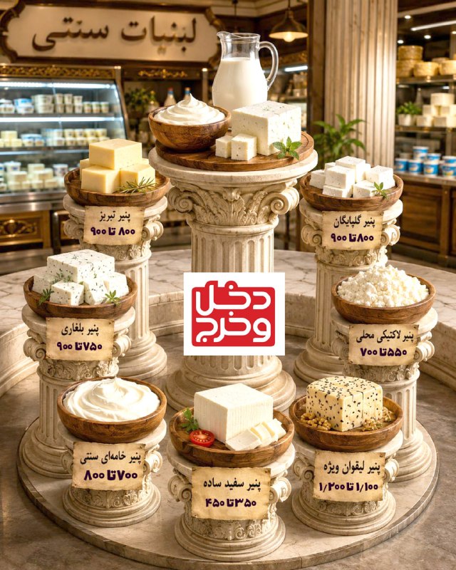 خراسان آنلاین: 🔸 قیمت انواع پنیر سنتی در مشهد چند؟ #خراسان_قیمتآخرین قیمت ها و اخبار بازار 👇@dakhlvaakharj