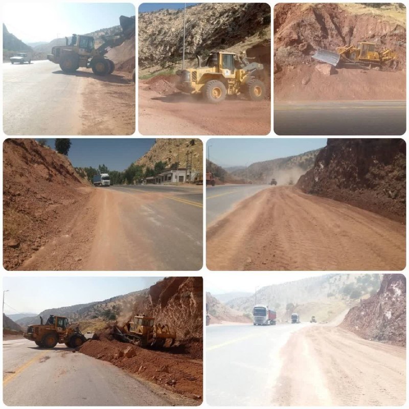 بلوطستان | baloutestan: . پایان عملیات ترانشه برداری حذف نقطه کور موجود در جلوی خروج اضطراری محور پلدختر- اسلام آباد غرب(طولکش) رییس اداره راهد