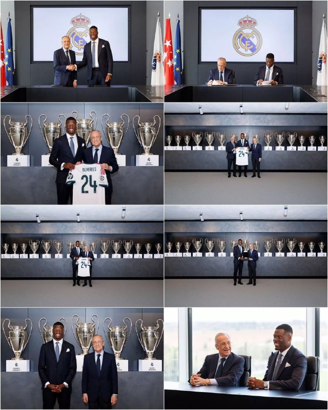 رئال مادرید | Real Madrid: 📸 مراسم معارفه دنزل دومفریز انجام شد ✅⚽️ @FCRealMadrid |