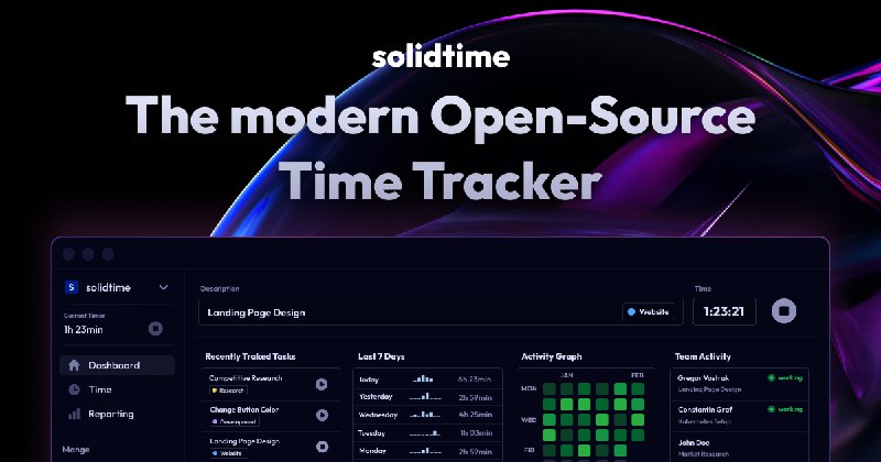 Solidtime — Open source time tracking for teams