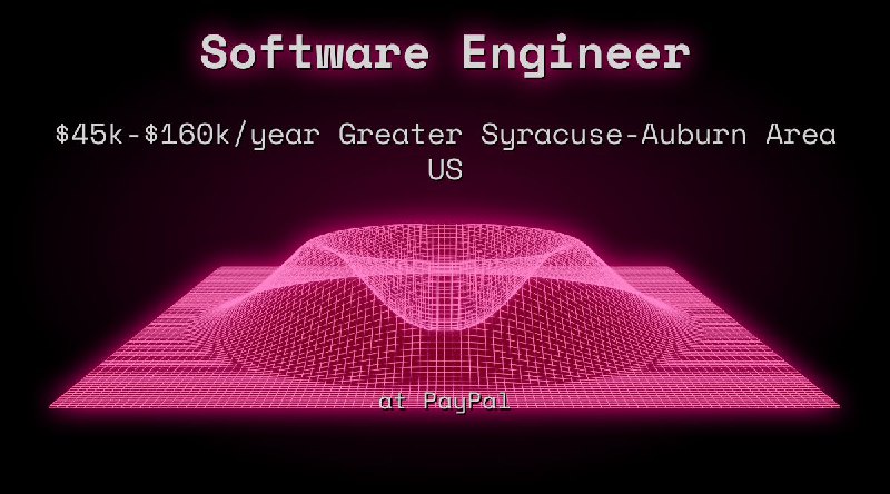 Web3 Software Engineer $45k - $160k  Greater Syracuse-Auburn Area US at PayPal