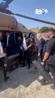 🇮🇱 Strategic visit to the Leviathan gas rig Prime Minister Benjamin Netanyahu and Cabinet member Eli Cohen took off in a military helicopter on their way to visit the Leviathan gas rig. Israel News.