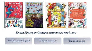 Глава Следственного комитета Бастрыкин поручил проверить книги писателя Григория Остера — автора цикла стихотворений «Вредные советы», сообщила пресс-служба ведомства.   Участники координационного совета СК по вопросам помощи детям сочли, что книги Остера…