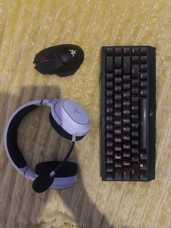 Наушники Razer Barracuda X Chroma + Мышка Razer Basilisk V3 Pro 35K + Клавиатура Razer Blackwidow V3 — фото 1