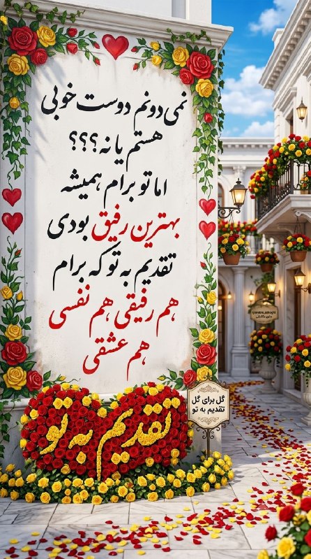 صبح بخیر: 🌻🌹تقدیم به تو رفیقجان🌹🌻@SOBHbe.
