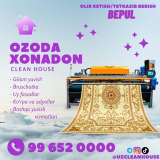 "OZODA XONADON" GILAM yuvish Namangan glam