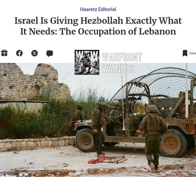 ️🇱🇧🇱🇧🇮🇱 הארץ: האמונה של ממשלת נתניהו שכיבוש ישראלי ממושך בחלקים מדרום לבנון יבטיח שקט ארוך טווח בצפון…