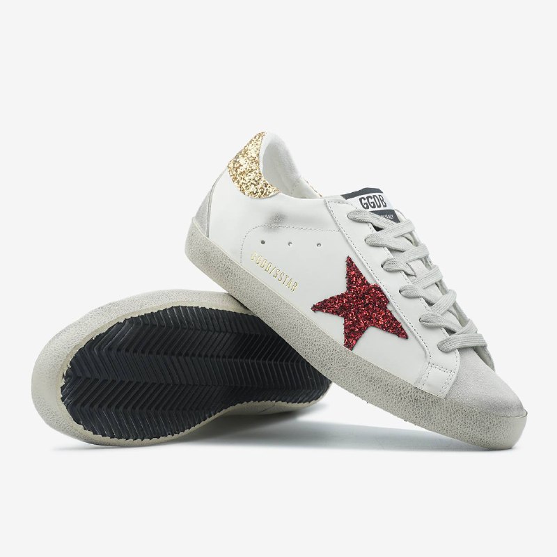 Golden Goose Golden Goose Glitter Star Gold Red 📦, фото 2