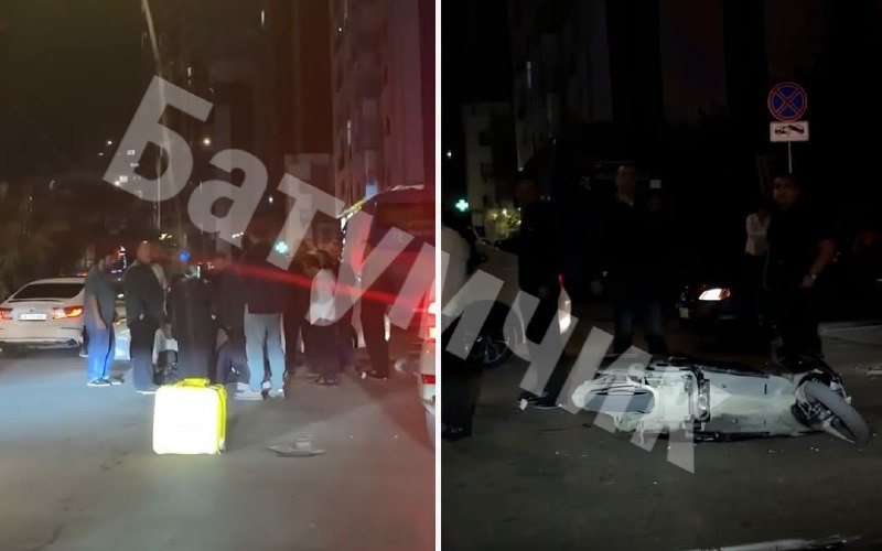 בלילה שלפני ליל כל הקדושים בבאטומי שליח גלובו עבר תאונה בטוסטוס - הנפגע פונה לבית החולים