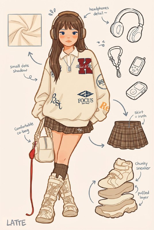 把日常照片变成潮流 OOTD 插画可以保留你的特征、发型、气质，但用手绘插画的方式重新演绎