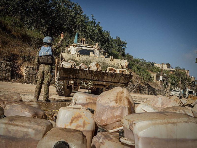 יוניפי"ל: צוות פינוי מטעני חבלה מצא לאחרונה והצליח לטפל בבטחה בכ-4,000 ק"ג של חומרי נפץ מסוכנים ביותר ליד ה…