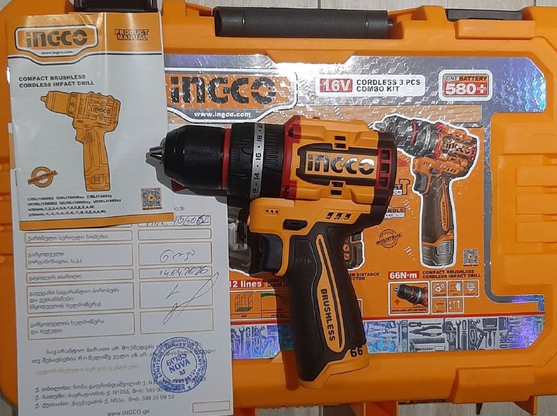 Продаю шуруповерт Ingco — фото 1