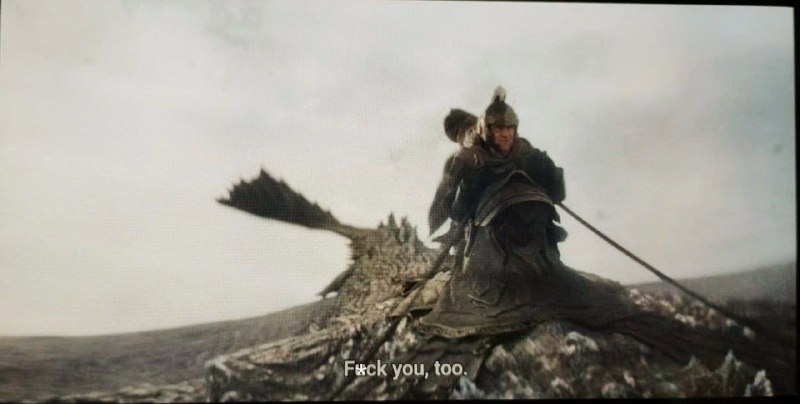Westeros #GOT: خب به نظر میاد در قسمت آخر فصل سوم، با فرمان جدید دراکاریس مواجه شدیم! از این به بعد هر کدوم از اژدهاسواران اگه بگن Fu*k