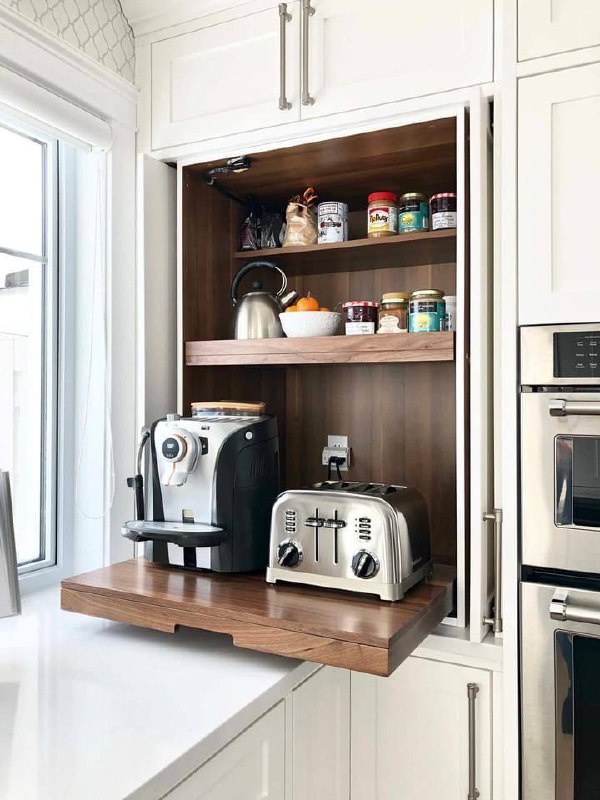 9 идей для скрытого хранения бытовой техники и инвентаря - изображение 9 - идей, скрытого, хранения