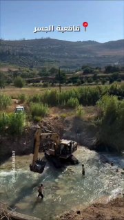 סרטון נחמד ממיקום הגשר במהלך בניית גשר חדש לאחר זה שנהרס בפשיטה ישראלית