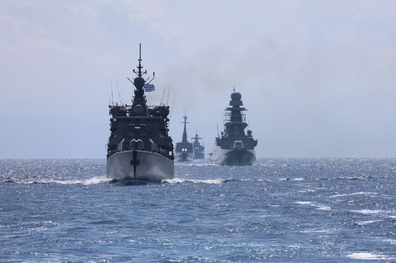Holding a multinational exercise in the coastal waters of the island of Crete and the Aegean Sea