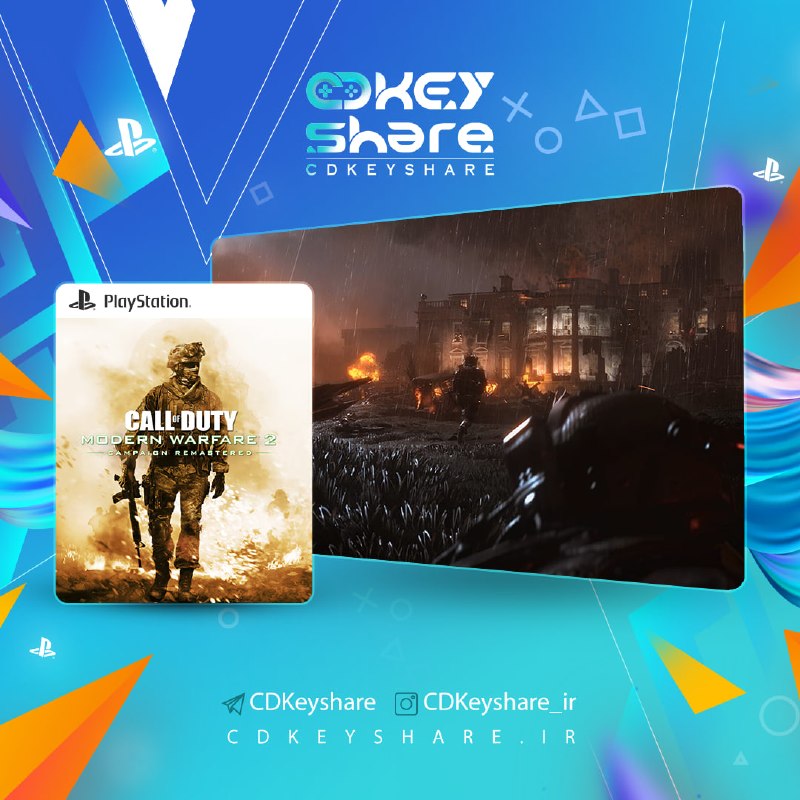 CDKeyShare.IR: 💎 Call of Duty Modern Warfare 2 Campaign Remastered#اورجینال_کنسول🎮 پلتفرم: PS5 - PS4🪙ظرفیت 1با تخفیف: 298.000 تومان🪙 ظر