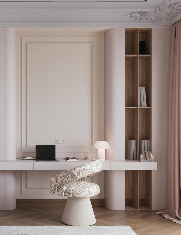 Нежная и элегантная получилась комната. Как вы думаете, чья это комната? Дизайнер Джамиля - изображение 4 - комната, нежная, элегантная