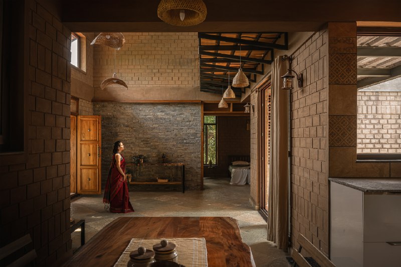 The Saffron Verandah House HabitArt Architecture Studio Chembarasanapalli, India Houses Year 2025 - изображение 4 - saffron, verandah, house
