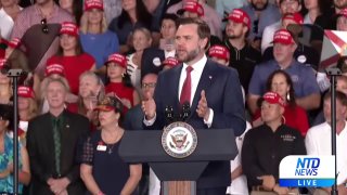 J.D. Vance calls a protester at his rally a "democratic enterprise."