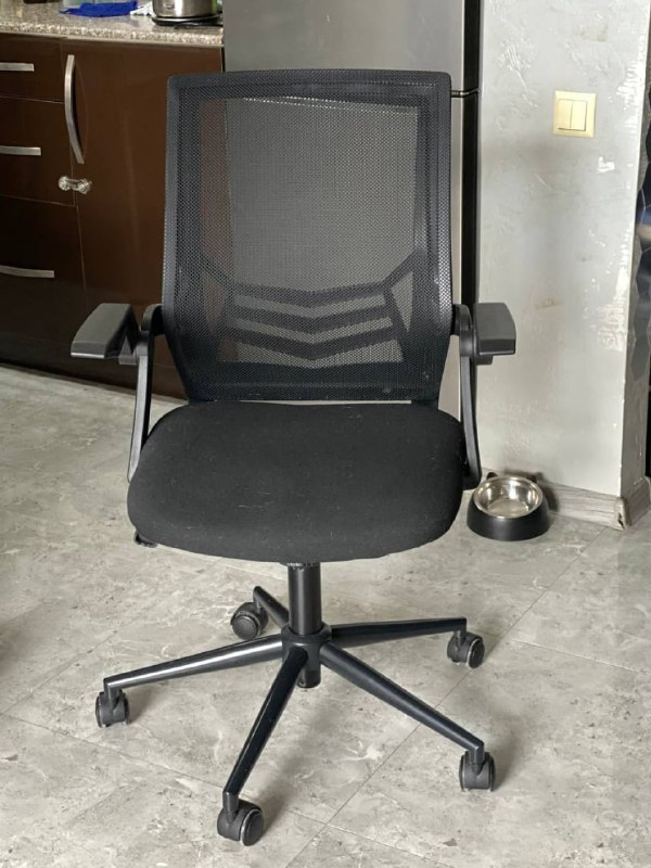 Стул ASPERUP black mesh, использовался полгода, полностью рабочий — фото 1