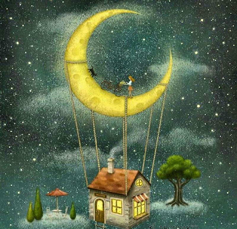 🍭 زندگی آبنباتی 🍭: "شبــــــــــتون آروم و زیبا"🌙⭐️🍭 @abnabatti