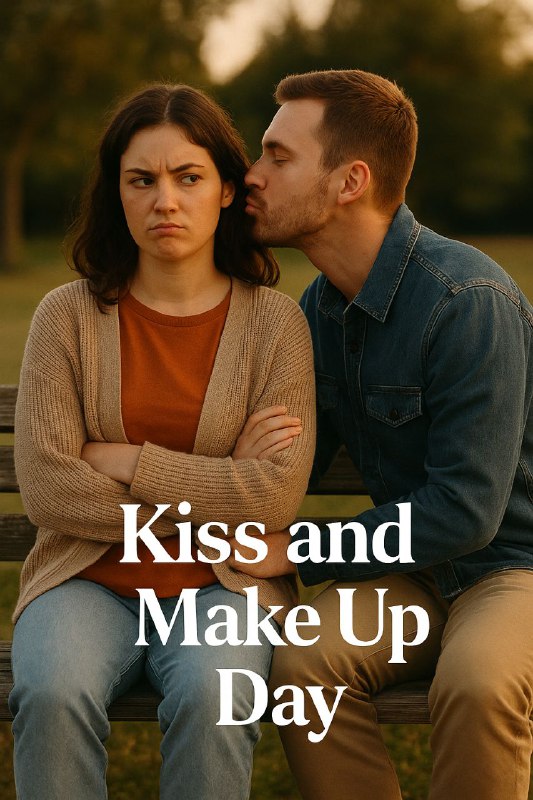 Dashagh: 🔴امروز 25 August، روز آشتی کردن با بوسه👩‍❤‍💋‍👨 (Kiss and make up Day) . اگه با کسی قهری یا دلخوری داری، امروز بهترین موق