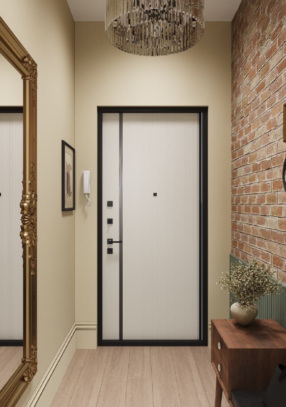 Квартира-студия 40 м в старом жилом фонде в Санкт-Петербурге Интерьер выдержан в спокойной палитре светло-бежевые стены, оливковый реечный декор и ... - изображение 9 - студия, интерьер, декор