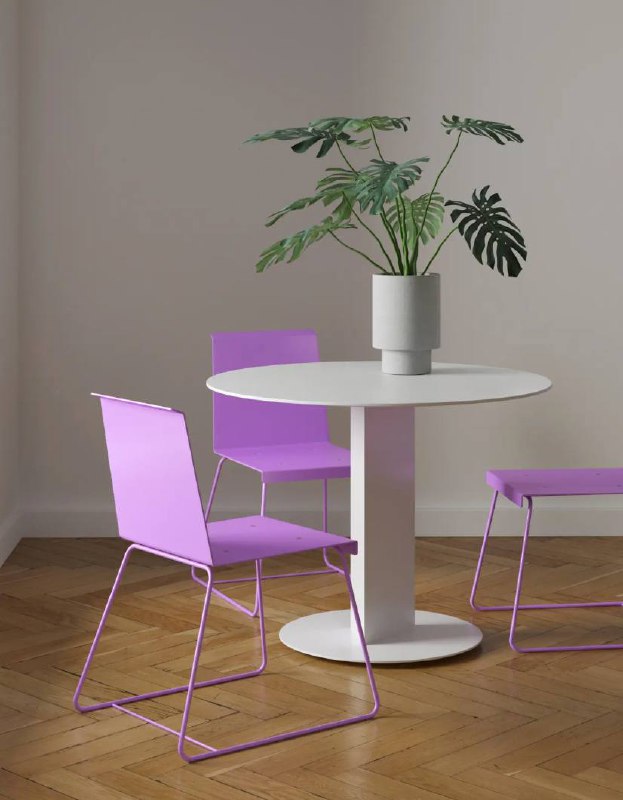 Какие стильные яркие стулья THIN CHAIR из стали. Такие акцентные стульчики украсят монохромную светлую кухню. Ссылка - изображение 1 - какие, стильные, яркие