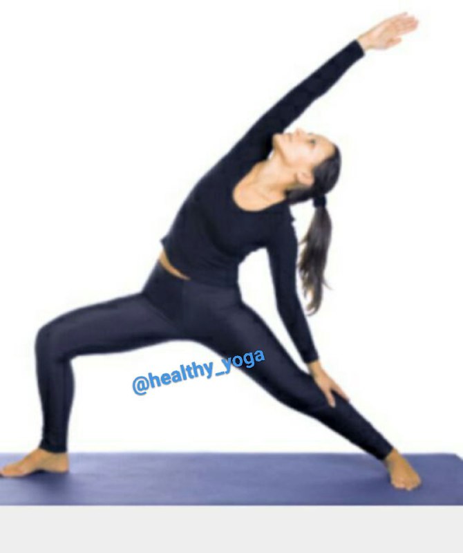 یوگا و سلامتی: 🍂Reversed warrior pose[حرکت جنگجوی وارونه شده]🆑 @healthy_yoga 🌸🍃