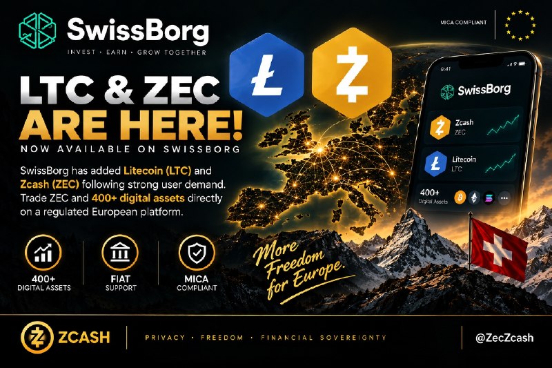ZCASH EXPANDS ITS EUROPEAN REACH 🇪🇺