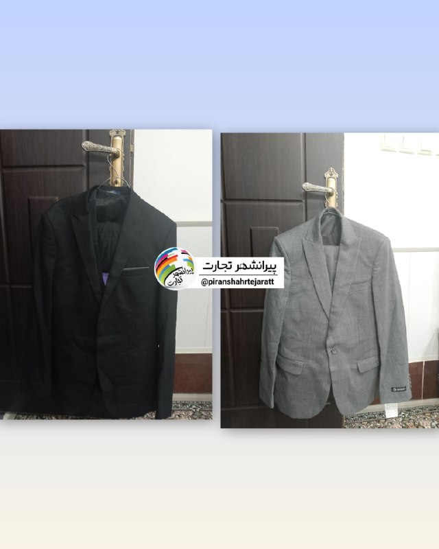 پیرانشهر تجارت: ❇️ فروش دو دست کت و شلوار طوسی پررنگ و مشکی ▪️یکی صفر و دیگری 3 بار استفاده شده▪️ برای سن 18_20سال به بالا ▪️بی کوچیکتری