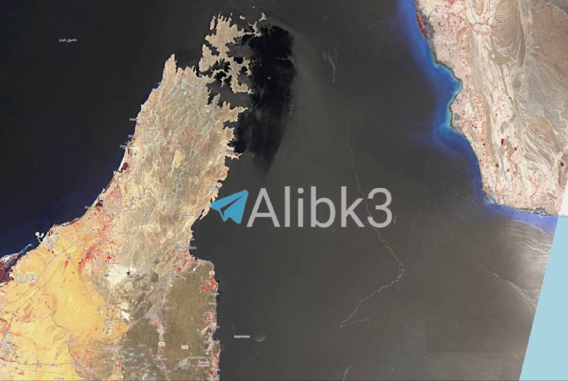 דליפת נפט ממיכלית נפט שהייתה ממוקדת במיצר הורמוז.