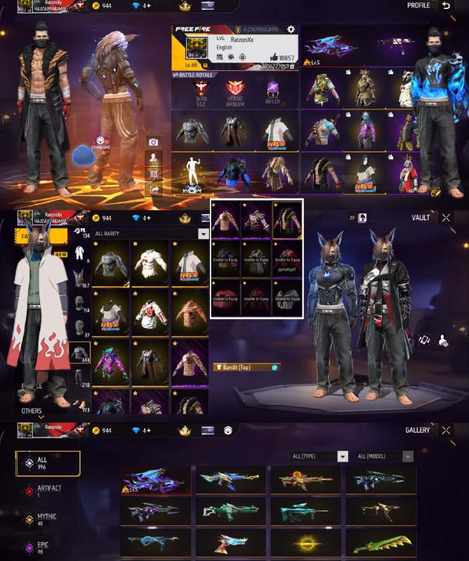 دنیای اکانت فری فایر freefire: 6980. Gh