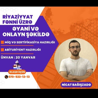 Riyaziyyat Nicat müəllim Bağışzadə(Abituriyent)📚