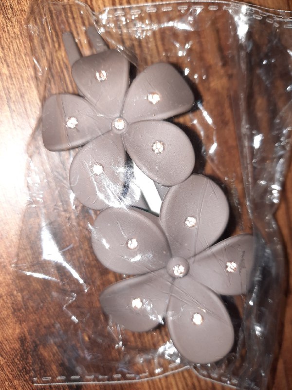 Заколка для волос 10 см темно-коричневый цвет 15₾ — фото 1