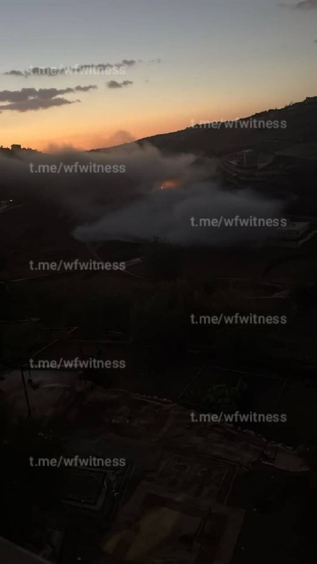 ️🇱🇧🇮🇱 תקיפה אווירית ישראלית ממוקדת בין העיירות חריס וחדתא בדרום לבנון.