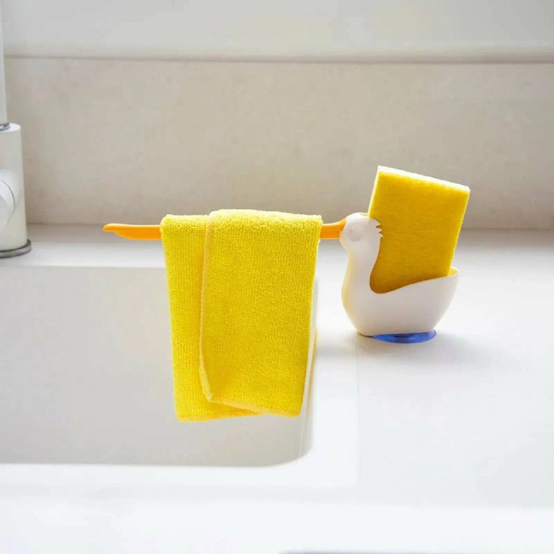 Чувствую, без этого малыша теперь не обойтись Peleg Design Pelix держатель для губки и тряпки. Просто цепляется на край раковины, сушит, не даёт ра... - изображение 4 - telegram, view, чувствую