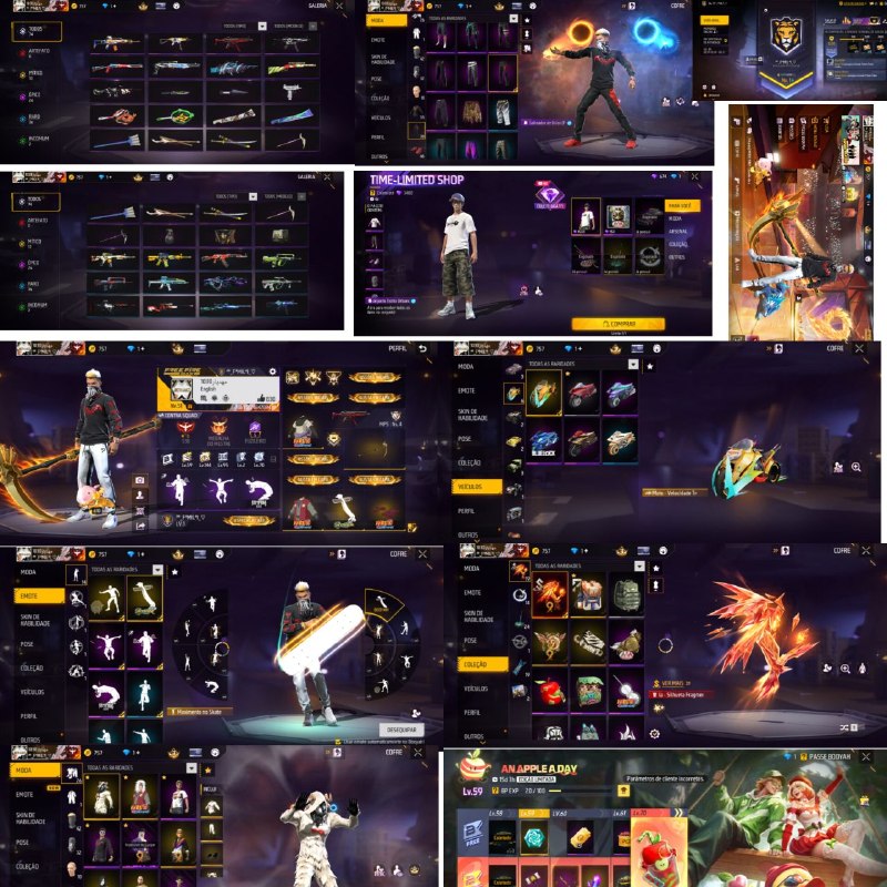 دنیای اکانت فری فایر freefire: 1️⃣ کد : 37220💪 لول اکانت : 51🌍 سرور: خاور💰 قیمت : 550000🔫 دارایی اکانت : این اکانت ۲۵ تا باندل کامل داره با ۵۵ تا ست ۳۹