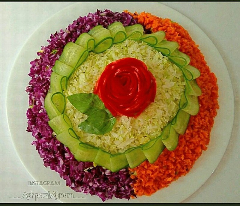 تزئینات و دیزاین سالاد: @Tazinat_Salad