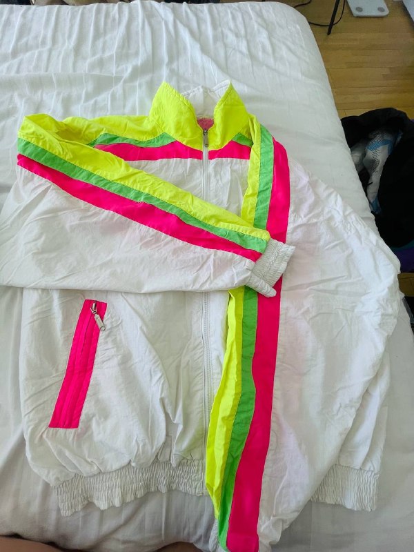 винтажная спортивная куртка-ветровка 80-х -90 годов — фото 1